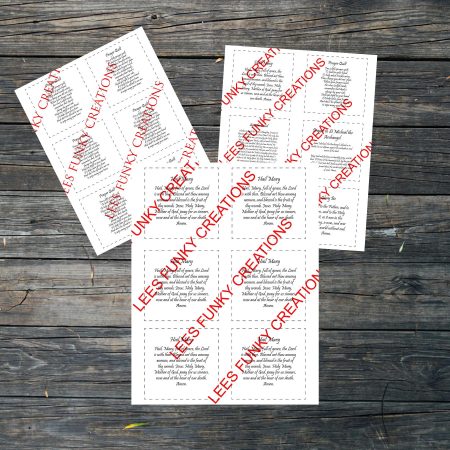 Catholic Pocket Prayer Quilt Quotes-Digital file