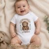 Cute Boho Baby Bigfoot Bodysuit | Mamas Lil Squatch Infant Onesie® |  Neutral Earth Tone Woodland Baby Shower Gift