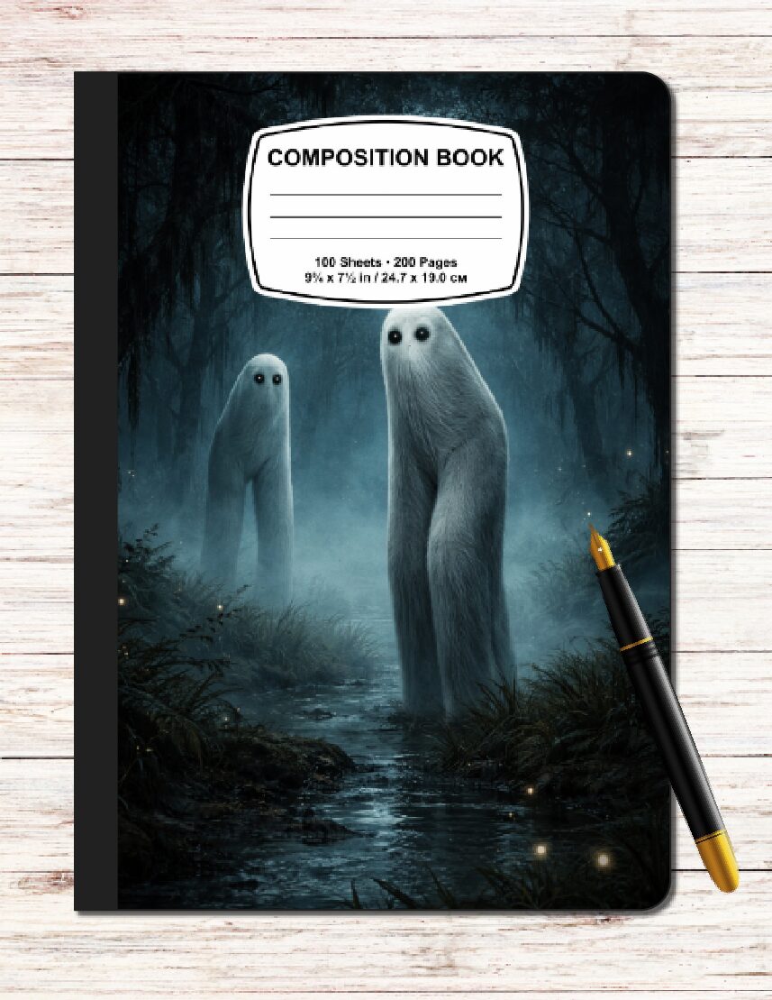 Cryptid Fresno Nightcrawler–themed Digital Composition Book
