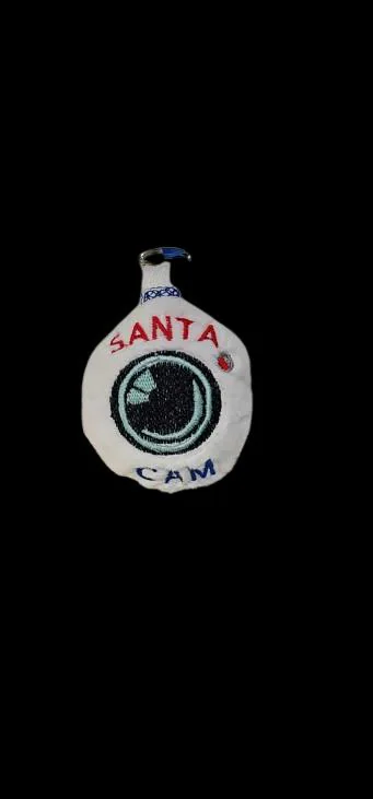 Santa Cam Plush Keychain – ITH Embroidery Design File