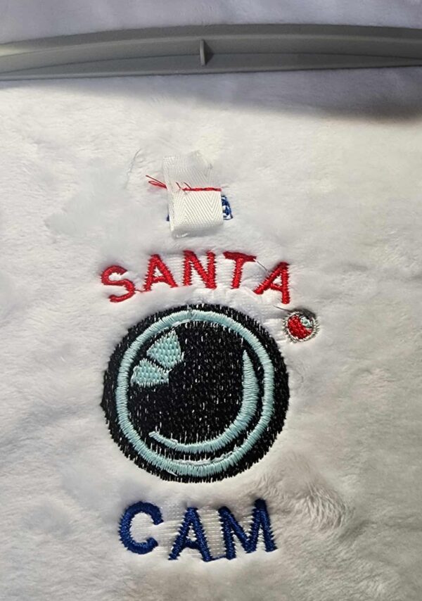 Santa Cam Plush Keychain – ITH Embroidery Design File
