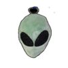Alien Head Plush Keychain – Digital Machine Embroidery Design (ITH File)