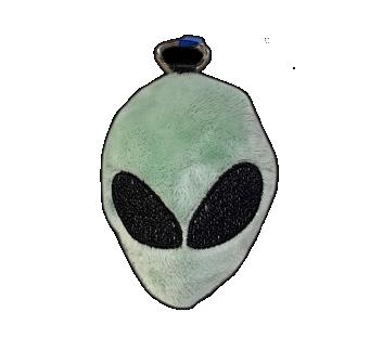 Alien Head Plush Keychain – Digital Machine Embroidery Design (ITH File)