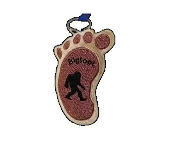 Bigfoot Foot Plush Keychain – Digital Embroidery File (ITH File)