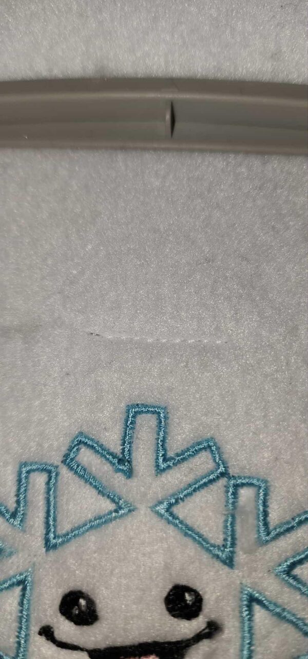 Snowflake Plush Keychain – ITH Machine Embroidery Design File