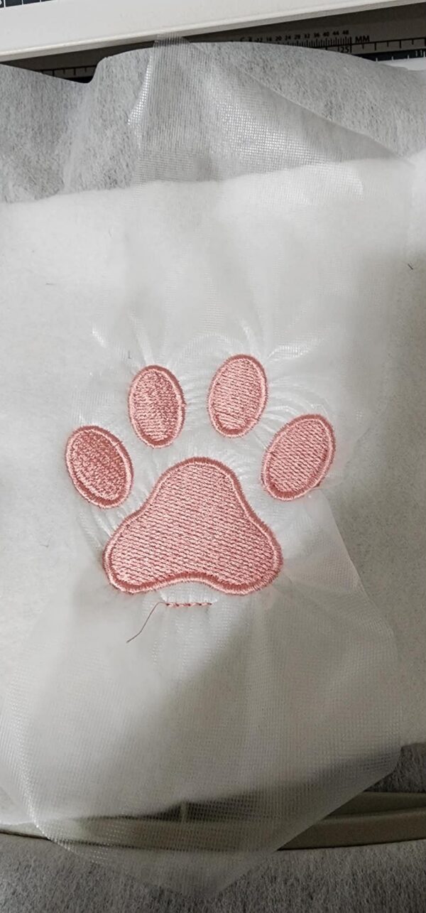 Paw Print Plush Keychain – ITH Machine Embroidery Design File
