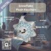 Snowflake Plush Keychain – ITH Machine Embroidery Design File