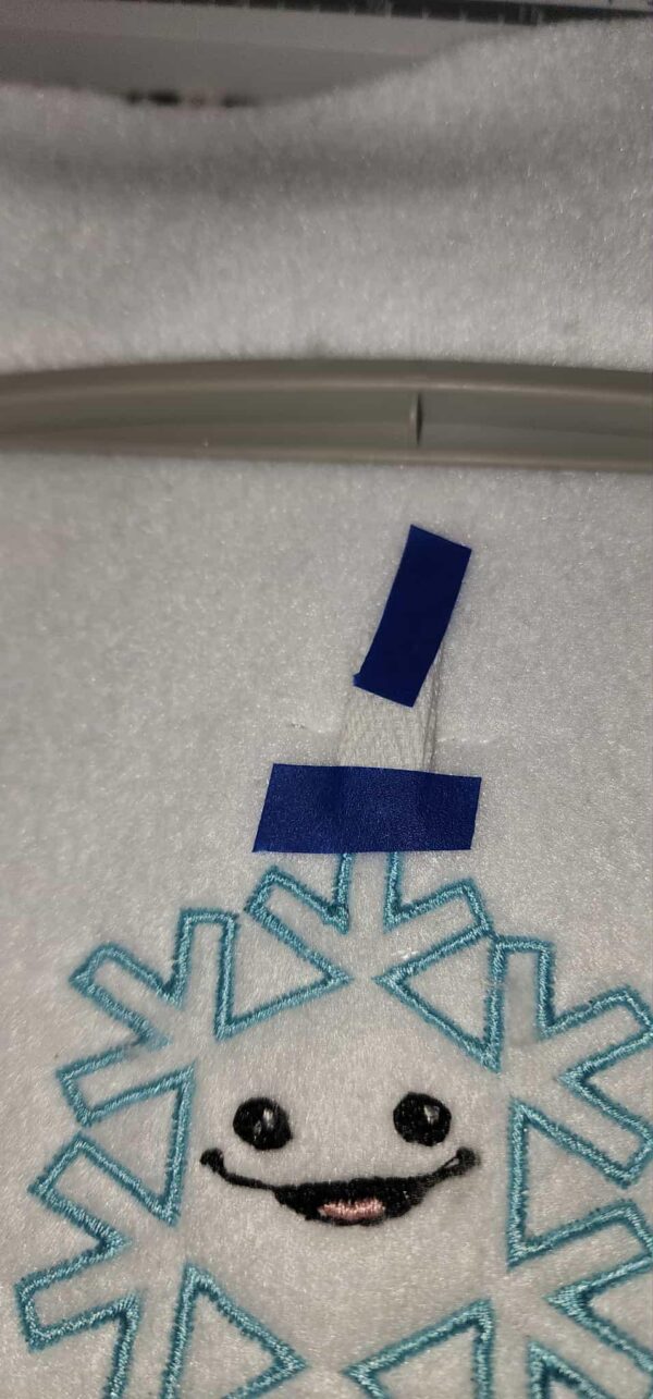 Snowflake Plush Keychain – ITH Machine Embroidery Design File