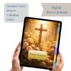 Digital Christian Prayer Journal-Cross with flowers1