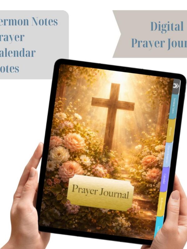 il_fullxfull.7677651218_pfm0 Digital Christian Prayer Journal-Cross with flowers1
