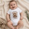 Cute Boho Baby Bigfoot Bodysuit | Mamas Lil Squatch Infant Onesie® |  Neutral Earth Tone Woodland Baby Shower Gift
