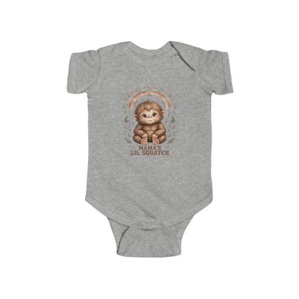 Cute Boho Baby Bigfoot Bodysuit | Mamas Lil Squatch Infant Onesie® |  Neutral Earth Tone Woodland Baby Shower Gift