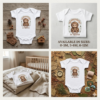 Cute Boho Baby Bigfoot Bodysuit | Mamas Lil Squatch Infant Onesie® |  Neutral Earth Tone Woodland Baby Shower Gift