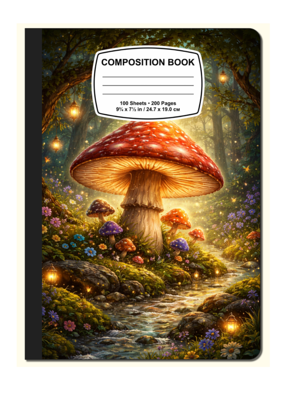 mudbk Mushroom Digital Composition Book