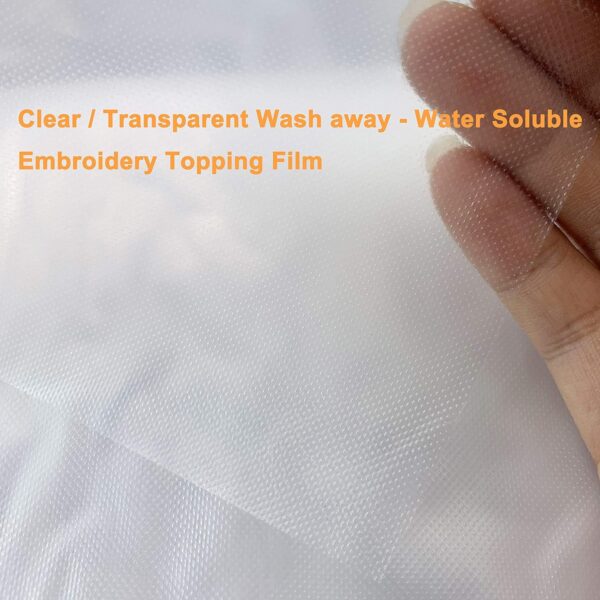 818haBYBh9S._AC_SL1500_ New brothread 10" x 10 Yd Roll Water Soluble Embroidery Topping Film